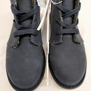 Kids Gray Lace-Up Shoes
